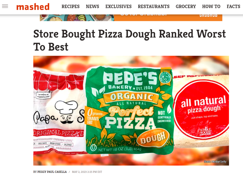 Store Bought Pizza Dough Ranked Worst to Best, for Mashed.com